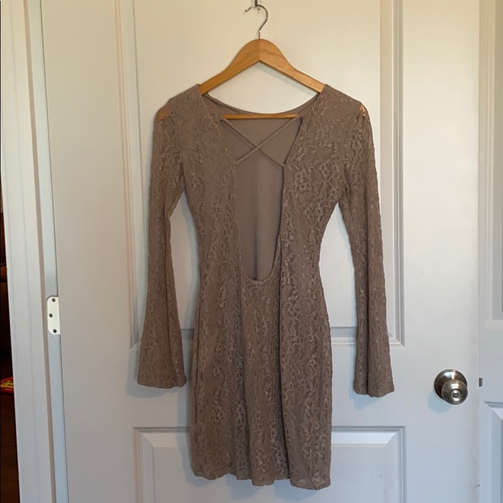 Back shown of dress